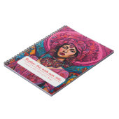 力パーソナライズされた力のある女性 ノートブック (左側)