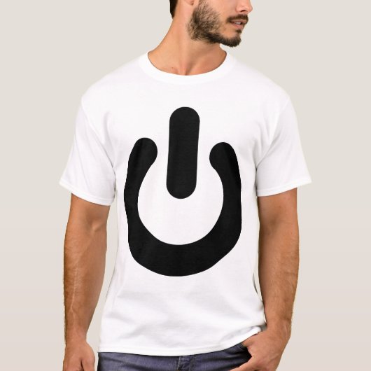 力ボタン Tシャツ (正面)