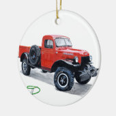 力ワゴントラック セラミックオーナメント (左)