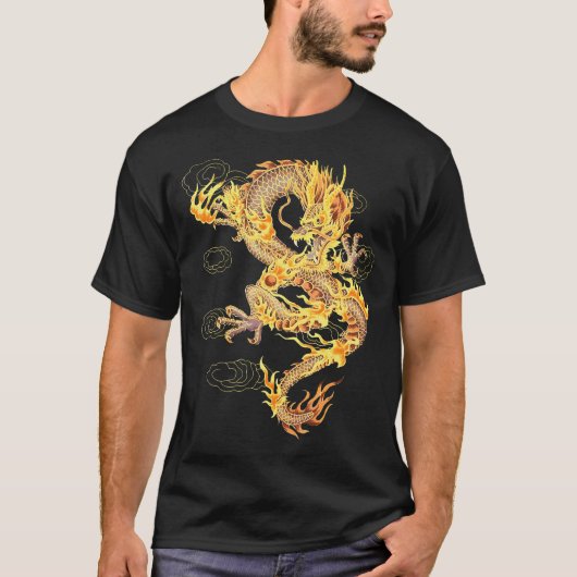 力伝統的中国のとStrのドラゴンのシンボル Tシャツ (正面)