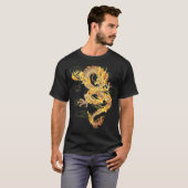 力伝統的中国のとStrのドラゴンのシンボル Tシャツ (正面フル)
