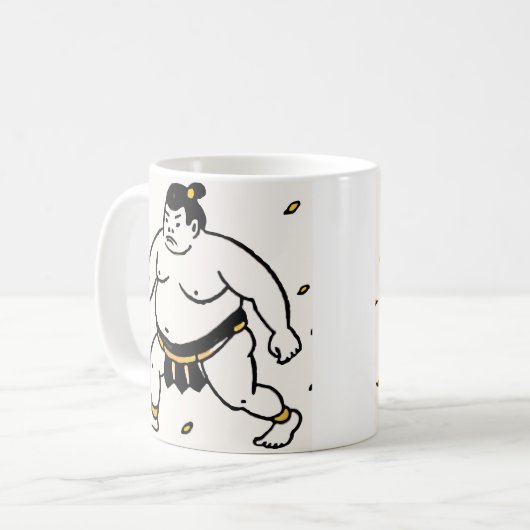 力士のマグカップ コーヒーマグカップ (正面左)