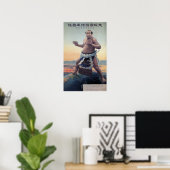 力士日本のとのヴィンテージ旅行 ポスター (ホームオフィス)