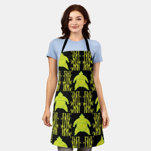 力士 エプロン (着用した状態)