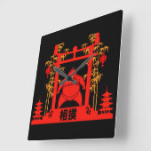 力士 スクエア壁時計 (傾斜)