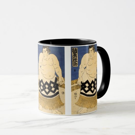 力士・国芳日本のファインアート マグカップ (正面右)