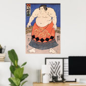 力士, 国芳 Sumo Wrestler, Kuniyoshi, Ukiyo-e ポスター (ホームオフィス)