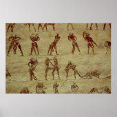 力士、詳細の墓の絵画壁 ポスター (正面)