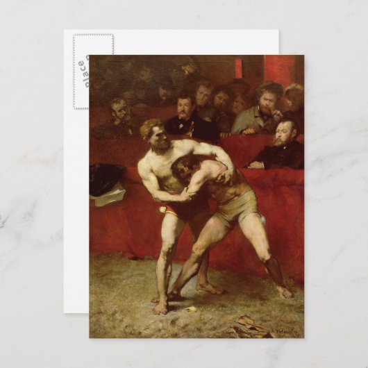 力士， 1875 ポストカード (正面/裏面)