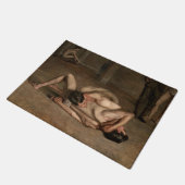 力士（Thomas Eakins著） ドアマット (アングル)