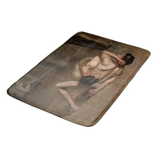 力士（Thomas Eakins著） バスマット (アングル)