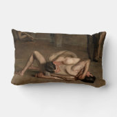 力士（Thomas Eakins著） ランバークッション (裏面)