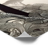 力威厳のあると恵みの象の象徴 ポスター (角)