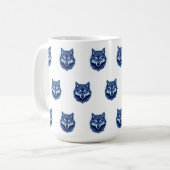 力強いオオカミ - 強さと自由の象徴 コーヒーマグカップ (正面左)