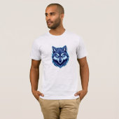 力強いオオカミ - 強さと自由の象徴 Tシャツ (正面フル)