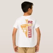 力強いキリスト教のデザイン、イエスの十字架ネイル Tシャツ (裏面フル)