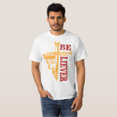 力強いキリスト教デザイン ジーザス・クロス・ネイル Tシャツ (正面フル)