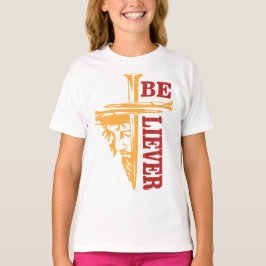力強いキリスト教デザイン ジーザス・クロス・ネイル Tシャツ