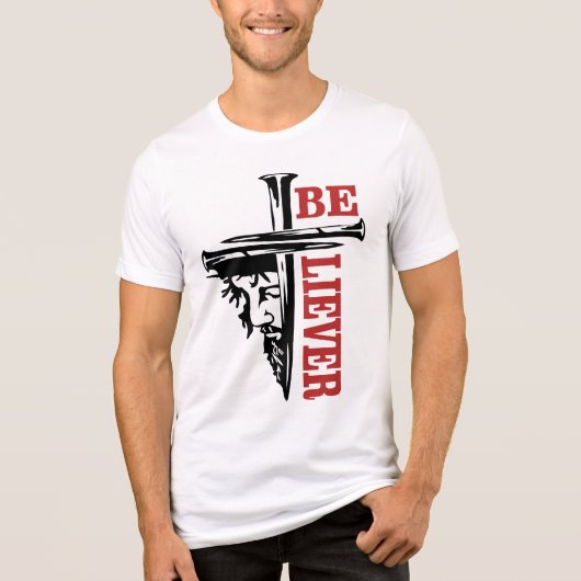 力強いキリスト教ネイルデザイン 十字架 トライブレンドＴシャツ (正面)