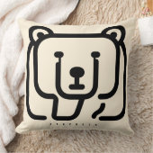 力強いクマのアイコン BOAZ クッション (ブランケット)