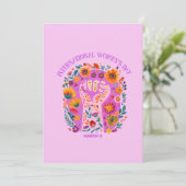 力強いフローラ国際的拳の女の日 招待状 (スタンド正面)