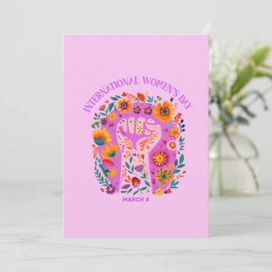 力強いフローラ国際的拳の女の日 招待状 (スタンド正面)