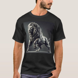 力強いライオン グラフィックTシャツ Tシャツ