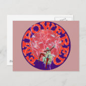 力強い女性 ポストカード (正面/裏面)