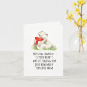 力強い抱擁のハートの哀悼の言葉の悔やみや弔慰カード カード (黄色い花)