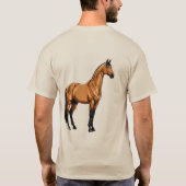 力強い馬 Tシャツ (裏面)