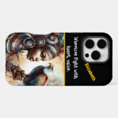 力強い鷲の女王 iPhoneケース (裏面横)