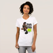 力強い黒人女性の自信 Tシャツ (正面フル)