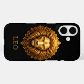 力強さを象徴する金の獅子のシンボル 星座 Case-Mate iPhoneケース (裏面 (横))