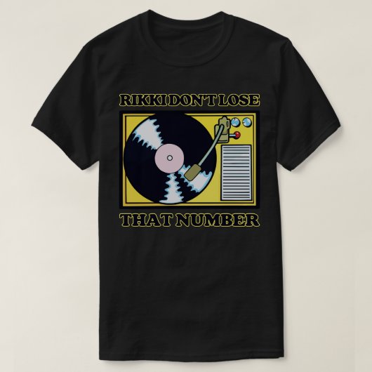 力木はその番号を失わない Tシャツ (デザイン正面)
