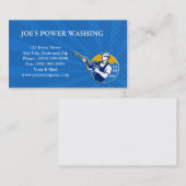 力洗浄圧力水発破工の労働者 名刺 (正面/裏面)