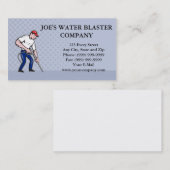 力洗浄圧力水発破工の労働者 名刺 (正面/裏面)