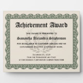 功労パーソナライズされた賞銘板 フォトプラーク (正面)