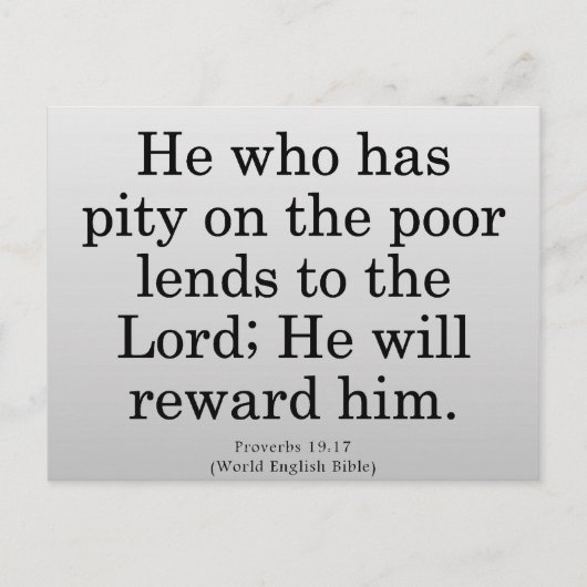 功労者に対する報酬19-17 ポストカード (正面)