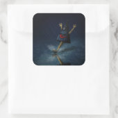 加佐伯化日本の傘幽霊雨の日 スクエアシール (バッグ)