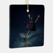 加佐伯化日本の傘幽霊雨の日 セラミックオーナメント (右)