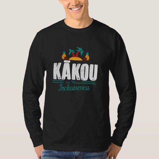 加光ハワイアンアロハランゲージことわざお土産トープ Tシャツ (正面)