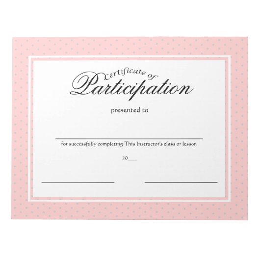 加入証明書 ノートパッド (正面)