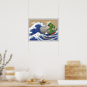 加古川のGnarly波 ポスター (キッチン)