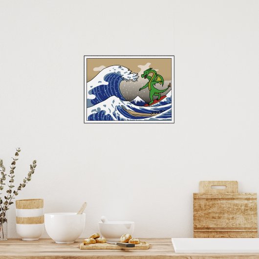 加古川のGnarly波 ポスター (キッチン)