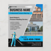 加圧動力洗浄プロフェッショナル洗浄フライヤー チラシ (正面)