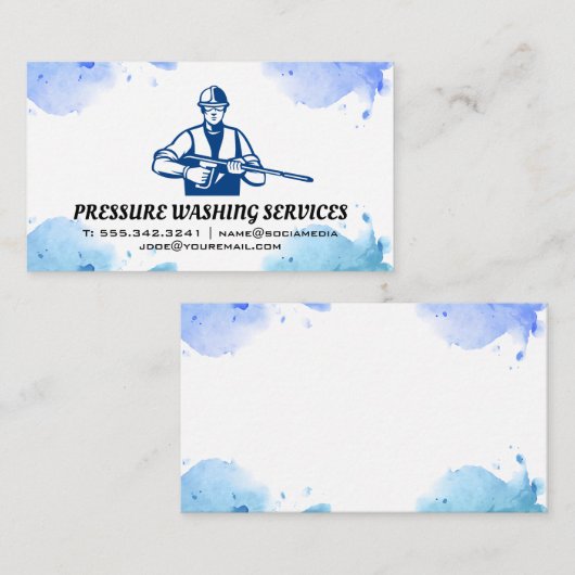 加圧座金作業者 名刺 (正面/裏面)