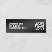 💧加圧洗浄カスタムQR スキニー名刺 (裏面)