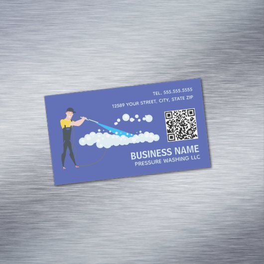 加圧洗浄カスタムQR マグネット名刺 (インサイチュ)