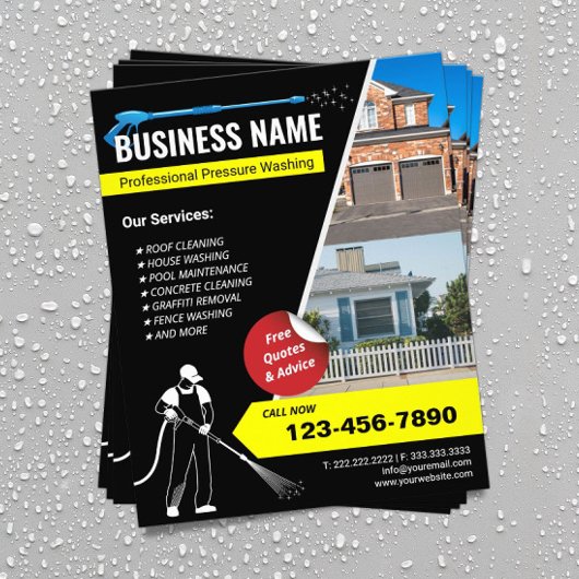 加圧洗浄プロフェッショナル洗浄電力洗浄 チラシ