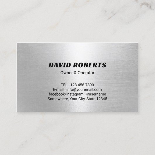 加圧洗浄プロフェッショナル黒金属洗浄 名刺 (裏面)